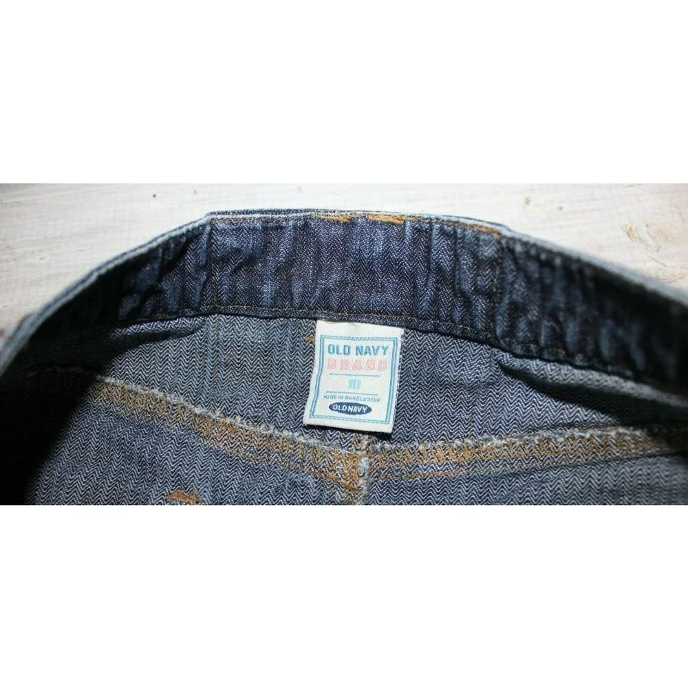 Old Navy Denim Skirt Size‎ 10 Trimmed with Stars